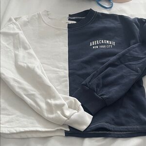 Abercrombie & Fitch Men's Two-Tone Crewneck Sweater
